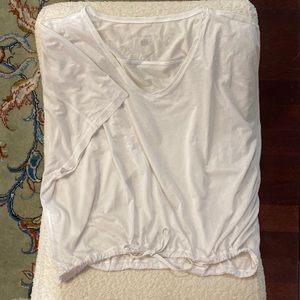 White drawstring lulu lemon top